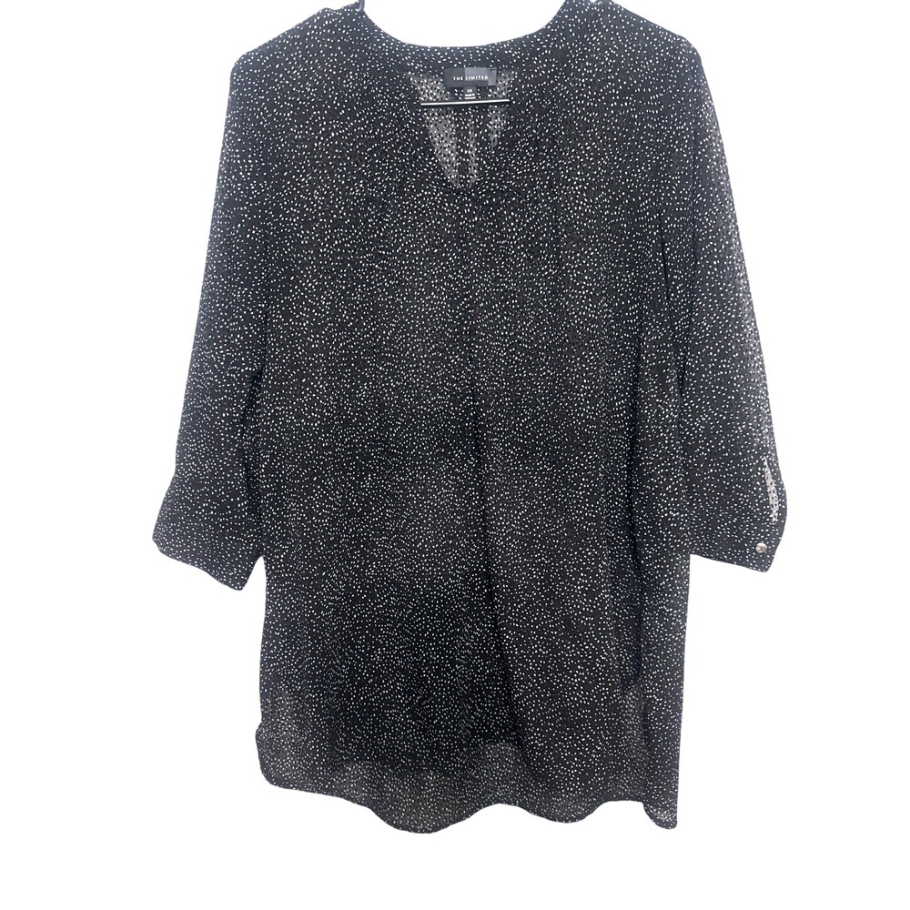 The Limited‎ Women's Blouse XS Black White Casual Career Top